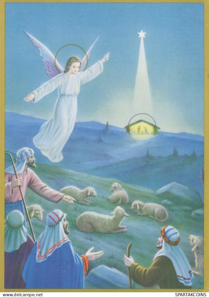 ANGELO Buon Anno Natale Vintage Cartolina CPSM #PAH823.IT - Engel