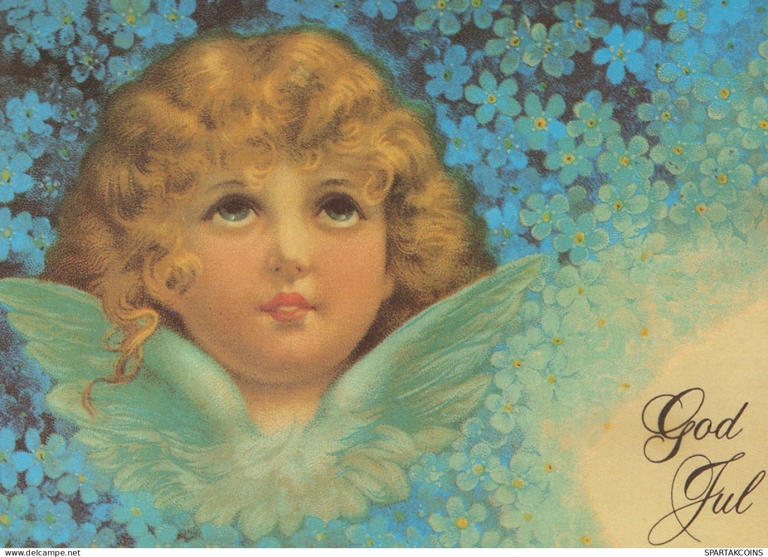 ANGELO Buon Anno Natale Vintage Cartolina CPSM #PAH070.IT - Angeli