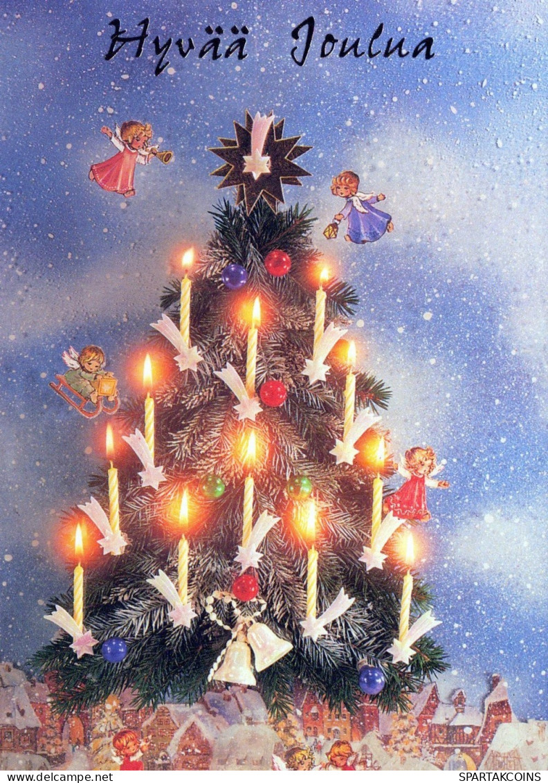ANGELO Buon Anno Natale Vintage Cartolina CPSM #PAH459.IT - Angels