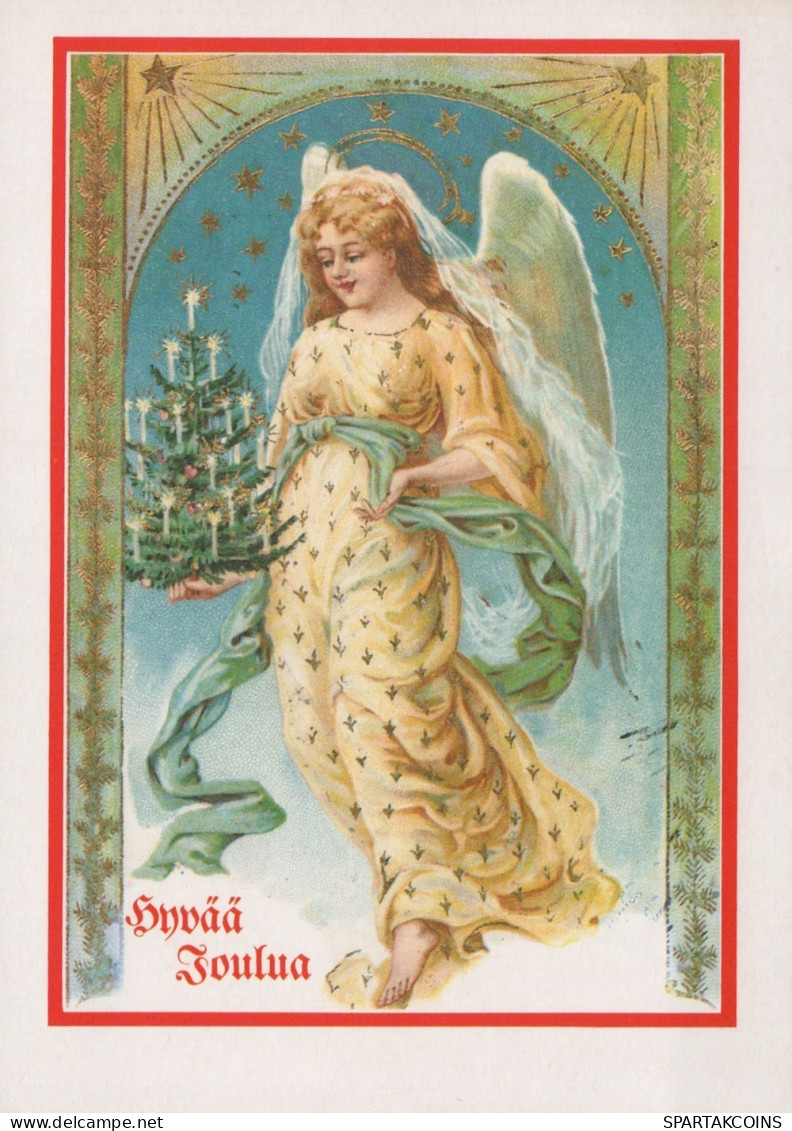 ANGELO Buon Anno Natale Vintage Cartolina CPSM #PAH701.IT - Engel