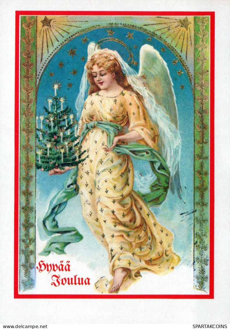 ANGELO Buon Anno Natale Vintage Cartolina CPSM #PAH701.IT - Angeles