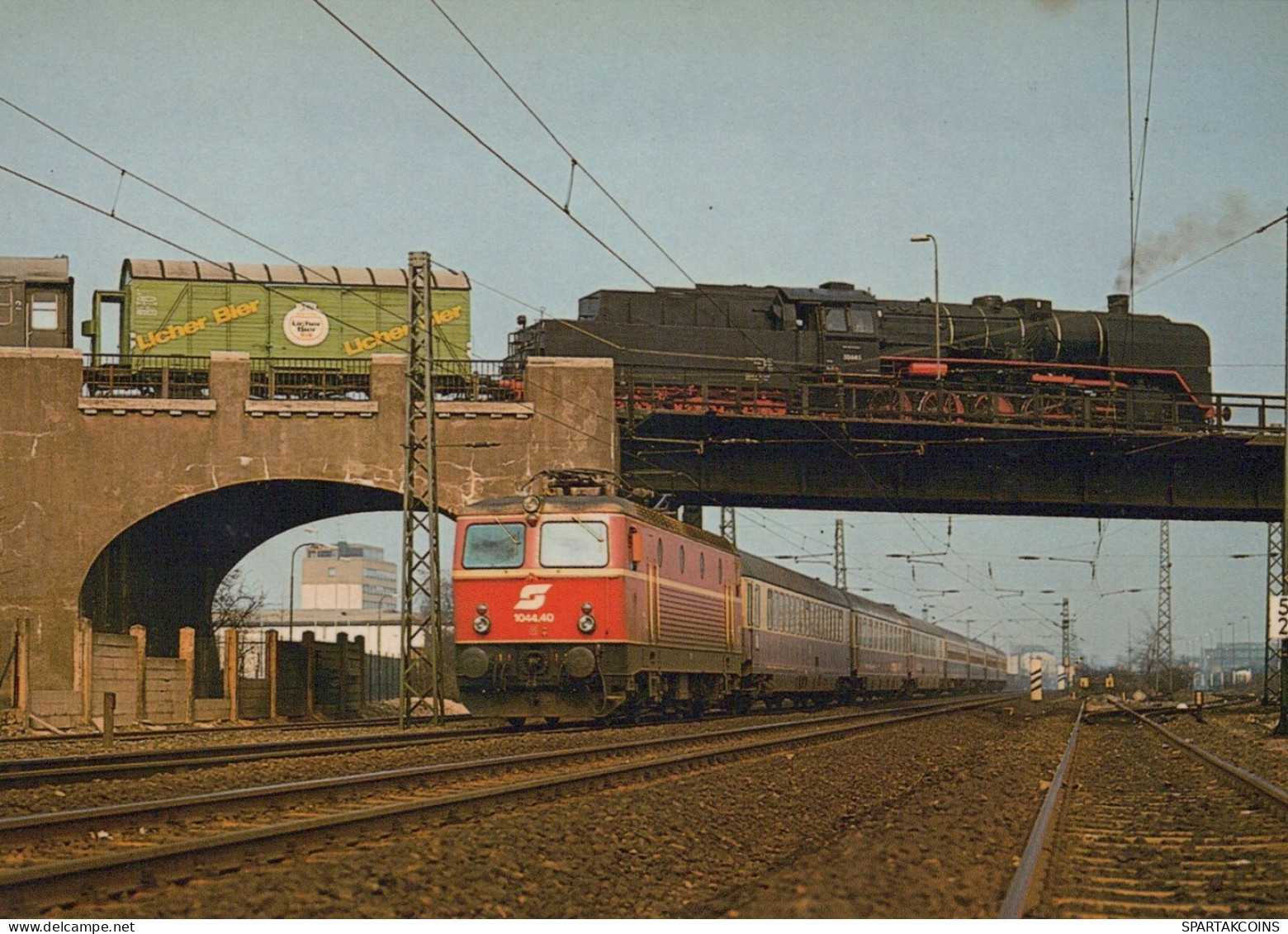 TRENO TRASPORTO FERROVIARIO Vintage Cartolina CPSM #PAA822.IT - Eisenbahnen