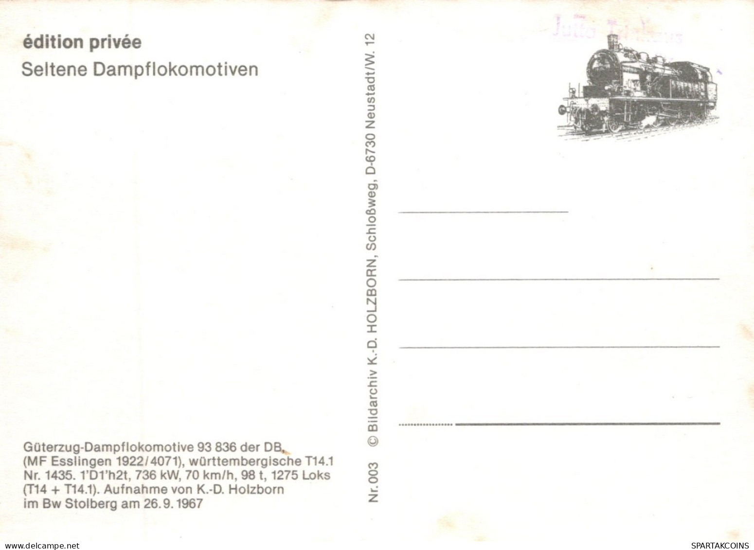 TRENO TRASPORTO FERROVIARIO Vintage Cartolina CPSM #PAA949.IT - Treinen