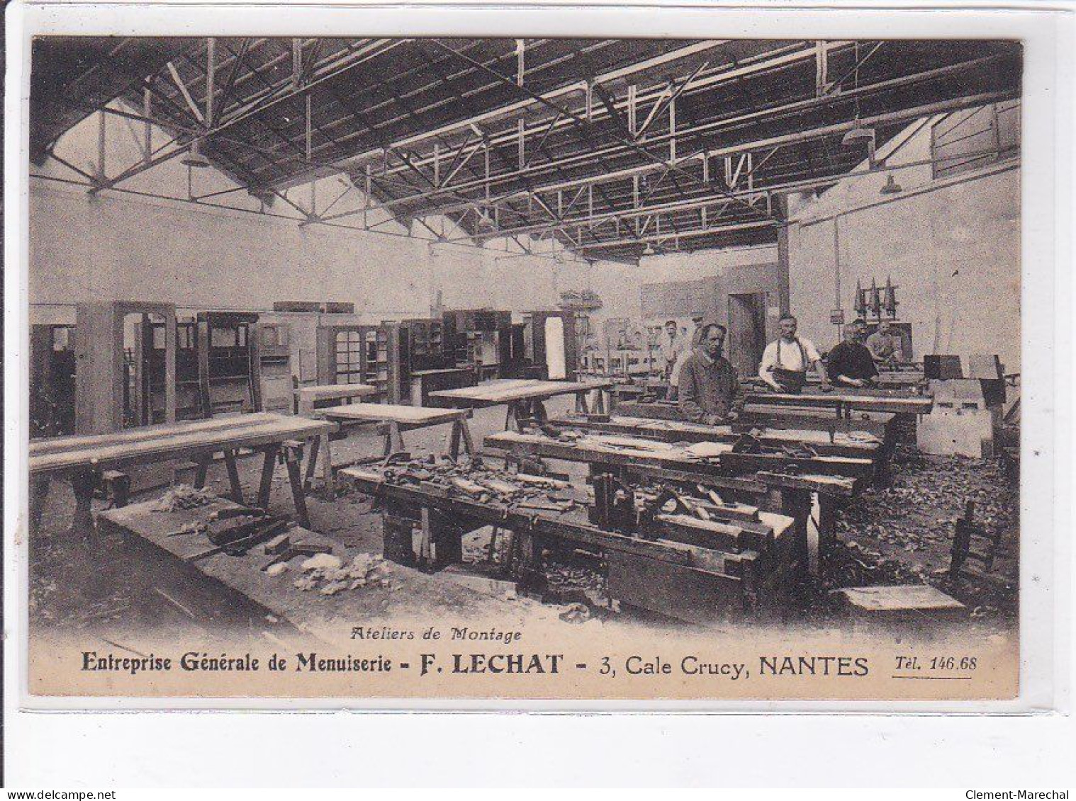 NANTES: Ateliers De Montage, Entreprise Générale De Menuiserie, F. Lechat - Très Bon état - Nantes