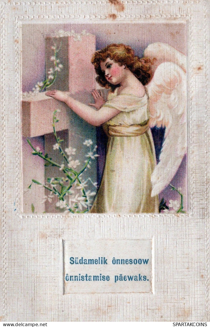 1910 ENGEL WEIHNACHTSFERIEN Vintage Antike Alte Postkarte CPA #PAG696.DE - Angeles