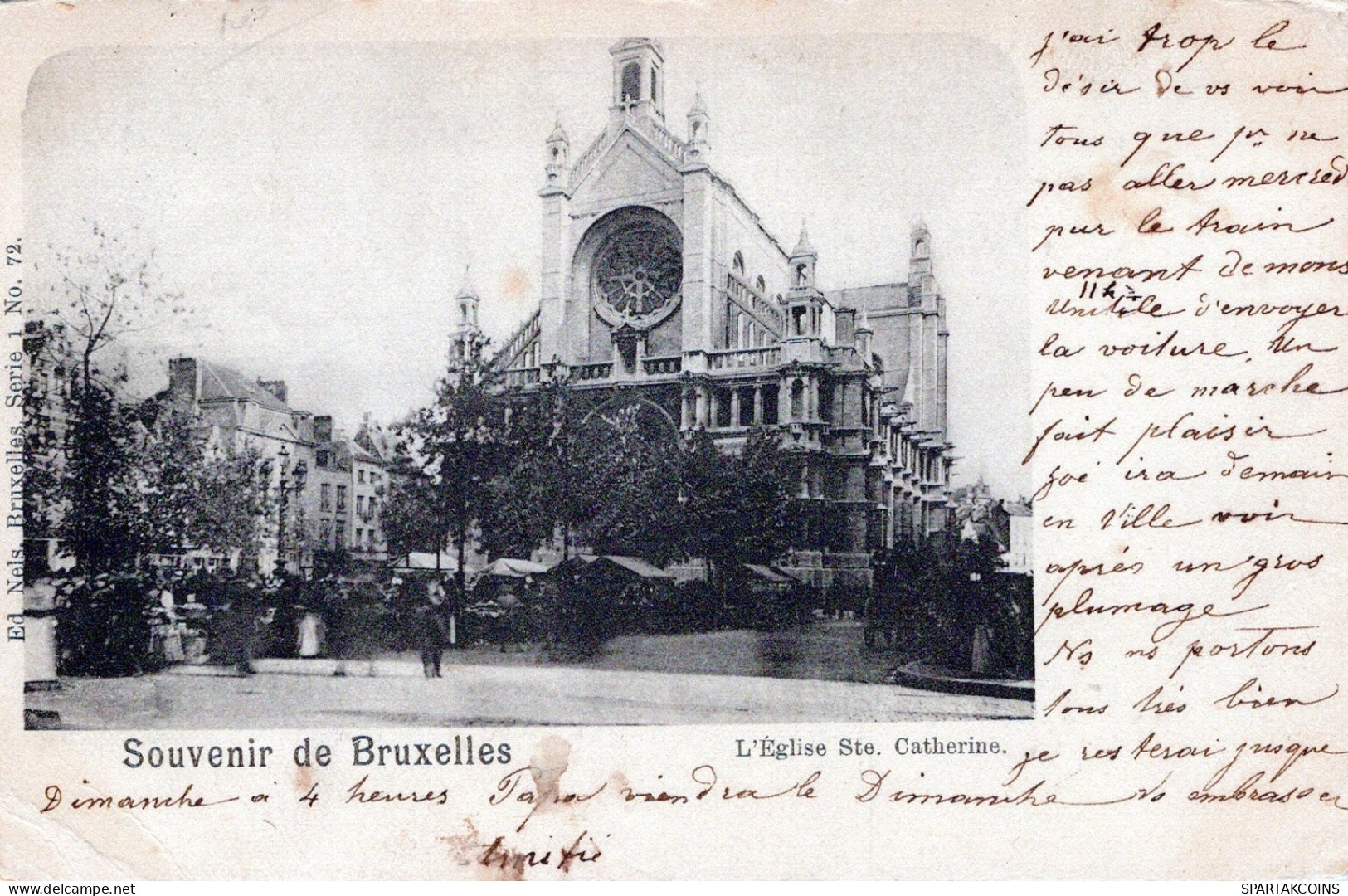 BELGIEN BRÜSSEL Postkarte CPA #PAD731.DE - Brussel (Stad)