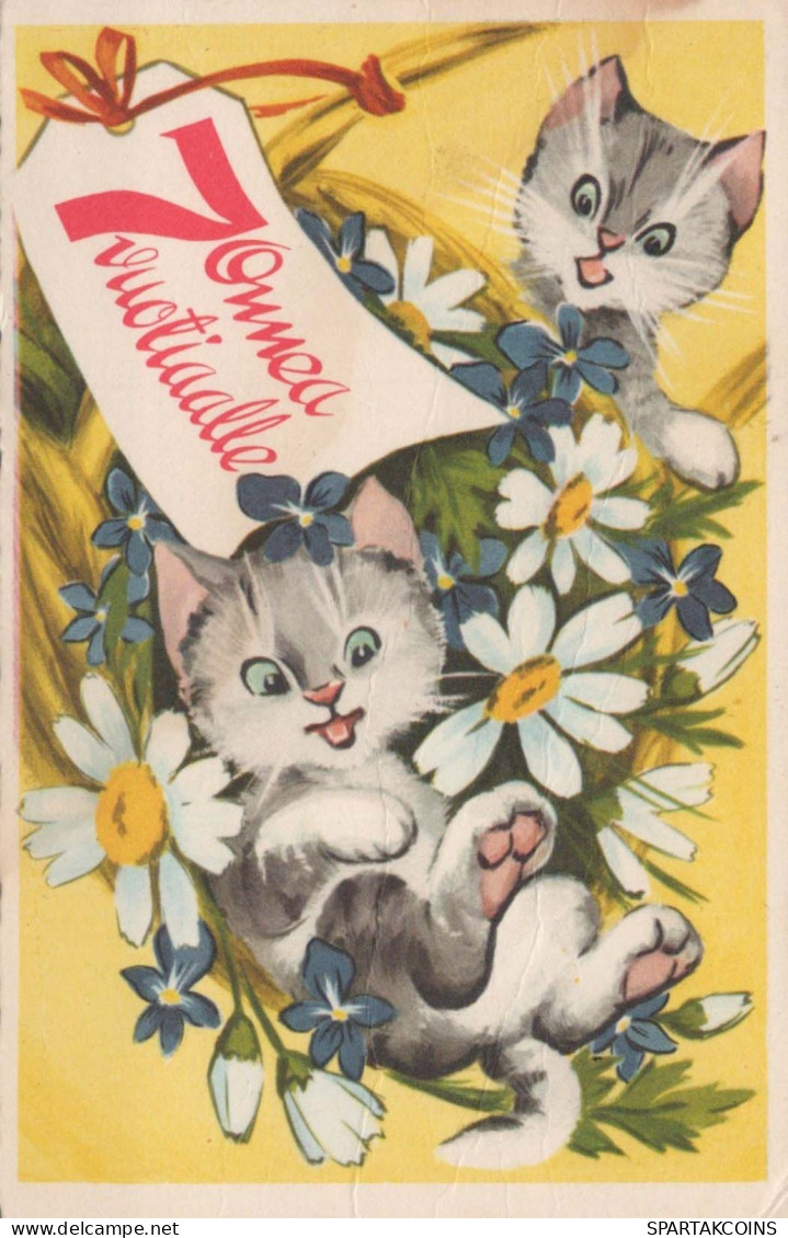 KATZE Vintage Ansichtskarte Postkarte CPSMPF #PKG915.DE - Chats