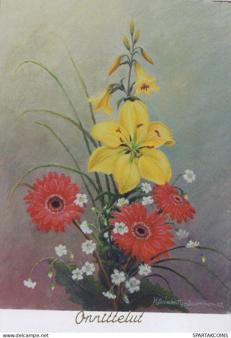 FLOWERS Vintage Ansichtskarte Postkarte CPSM #PBZ687.DE - Flores