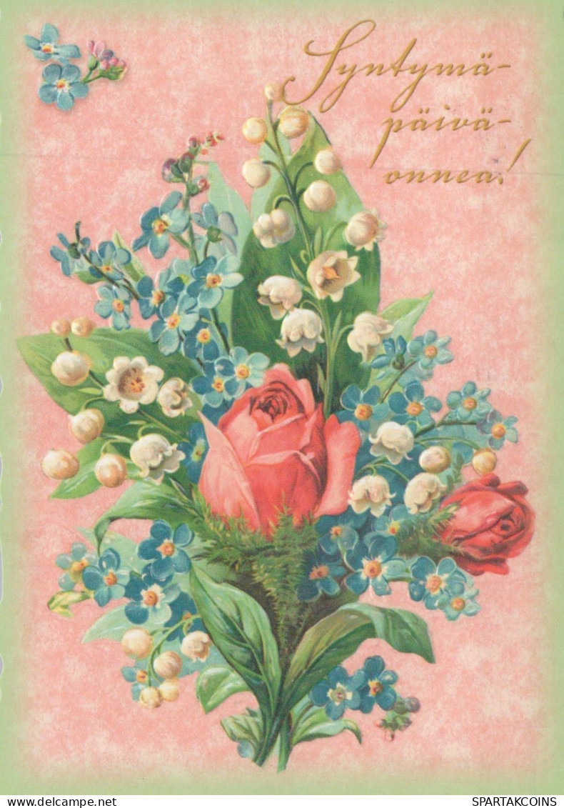 FLOWERS Vintage Ansichtskarte Postkarte CPSM #PBZ267.DE - Fleurs