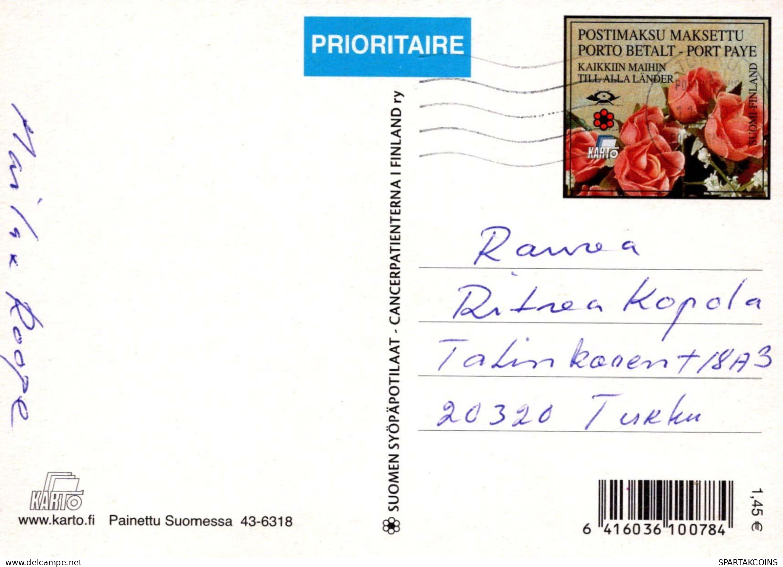 FLOWERS Vintage Ansichtskarte Postkarte CPSM #PBZ749.DE - Fleurs