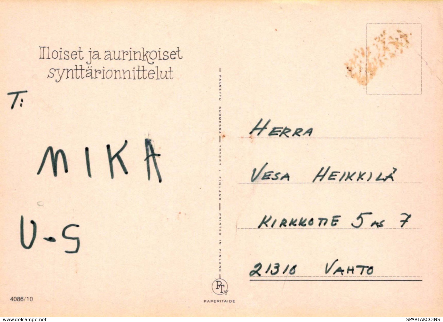 ALLES GUTE ZUM GEBURTSTAG 6 Jährige JUNGE KINDER Vintage Postal CPSM #PBT808.DE - Verjaardag