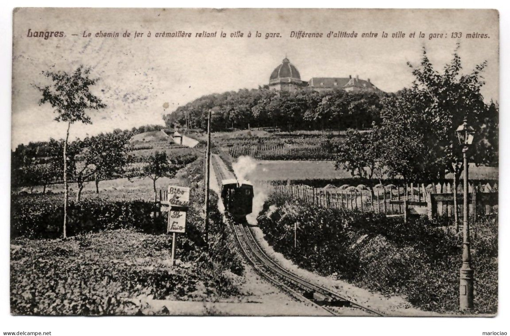 C-FR52200 Langres Chemin De Fer à Crémaillère - CPA Voyagée - Langres