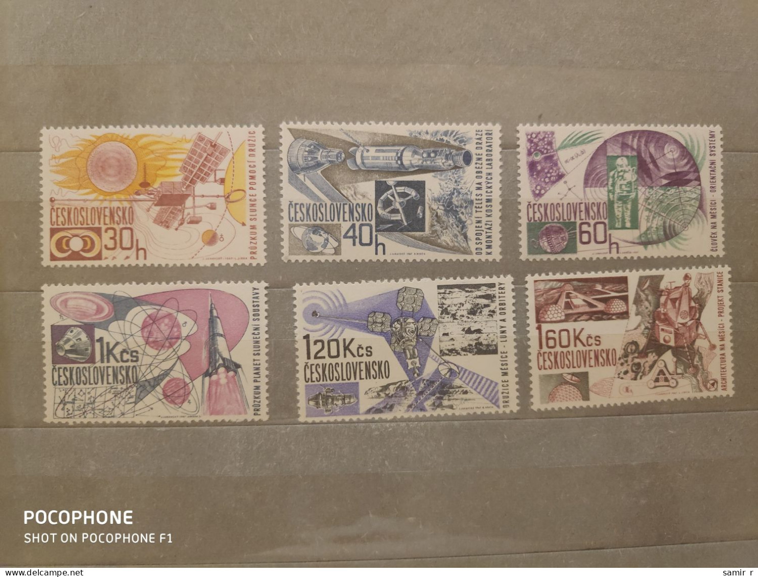 1967	Czechoslovakia	Space (F92) - Unused Stamps