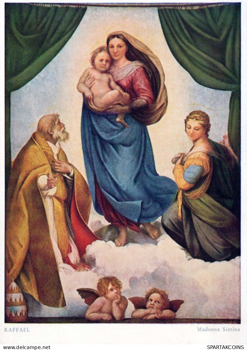 Jungfrau Maria Madonna Jesuskind Religion Vintage Ansichtskarte Postkarte CPSM #PBQ129.DE - Maagd Maria En Madonnas