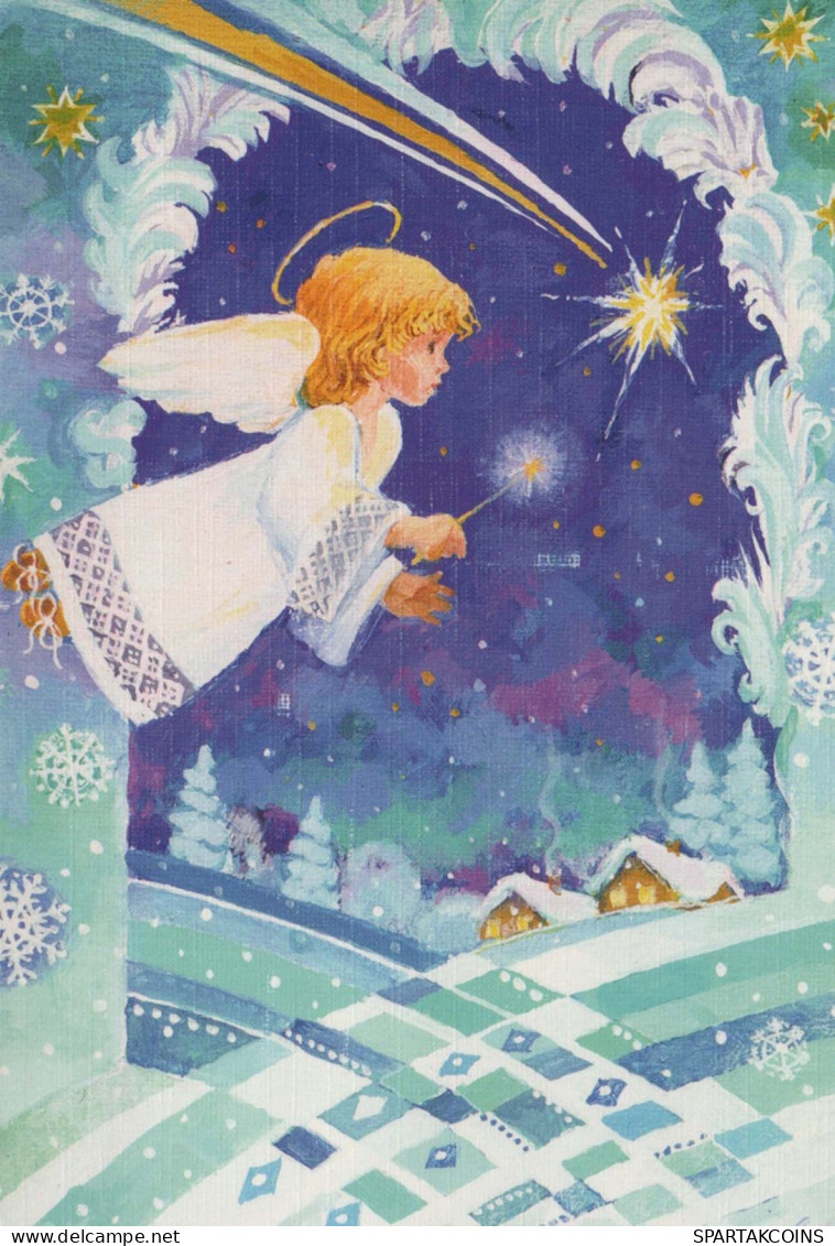 ENGEL Weihnachten Vintage Ansichtskarte Postkarte CPSM #PBP616.DE - Angels