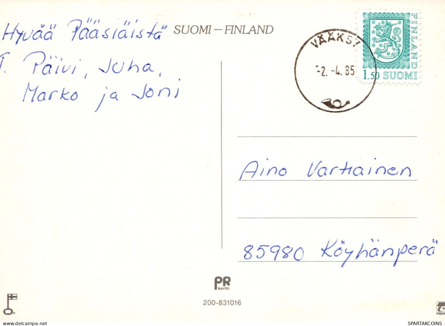 OSTERN KINDER Vintage Ansichtskarte Postkarte CPSM #PBO293.DE - Pâques