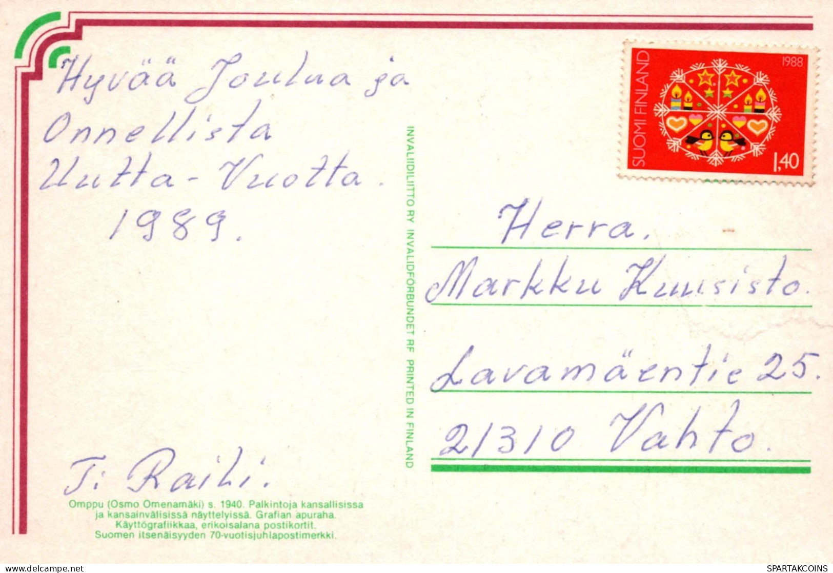 Neujahr Weihnachten SCHNEEMANN Vintage Ansichtskarte Postkarte CPSM #PBM541.DE - New Year