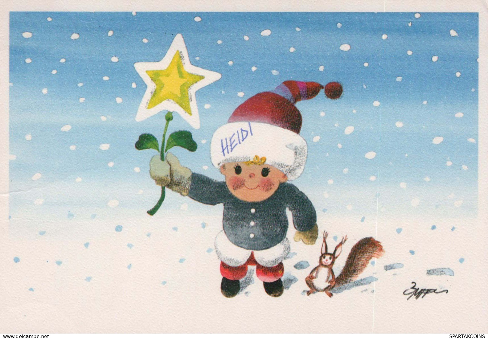 Neujahr Weihnachten KINDER Vintage Ansichtskarte Postkarte CPSM #PBM279.DE - New Year