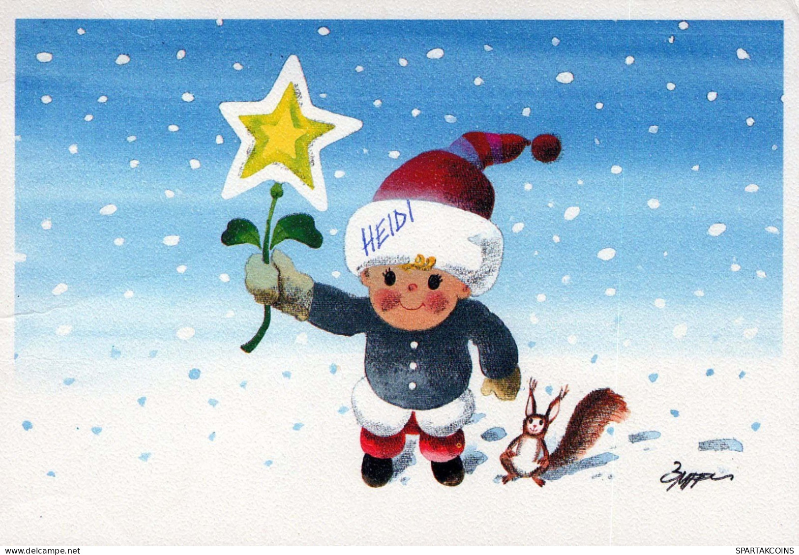 Neujahr Weihnachten KINDER Vintage Ansichtskarte Postkarte CPSM #PBM279.DE - New Year