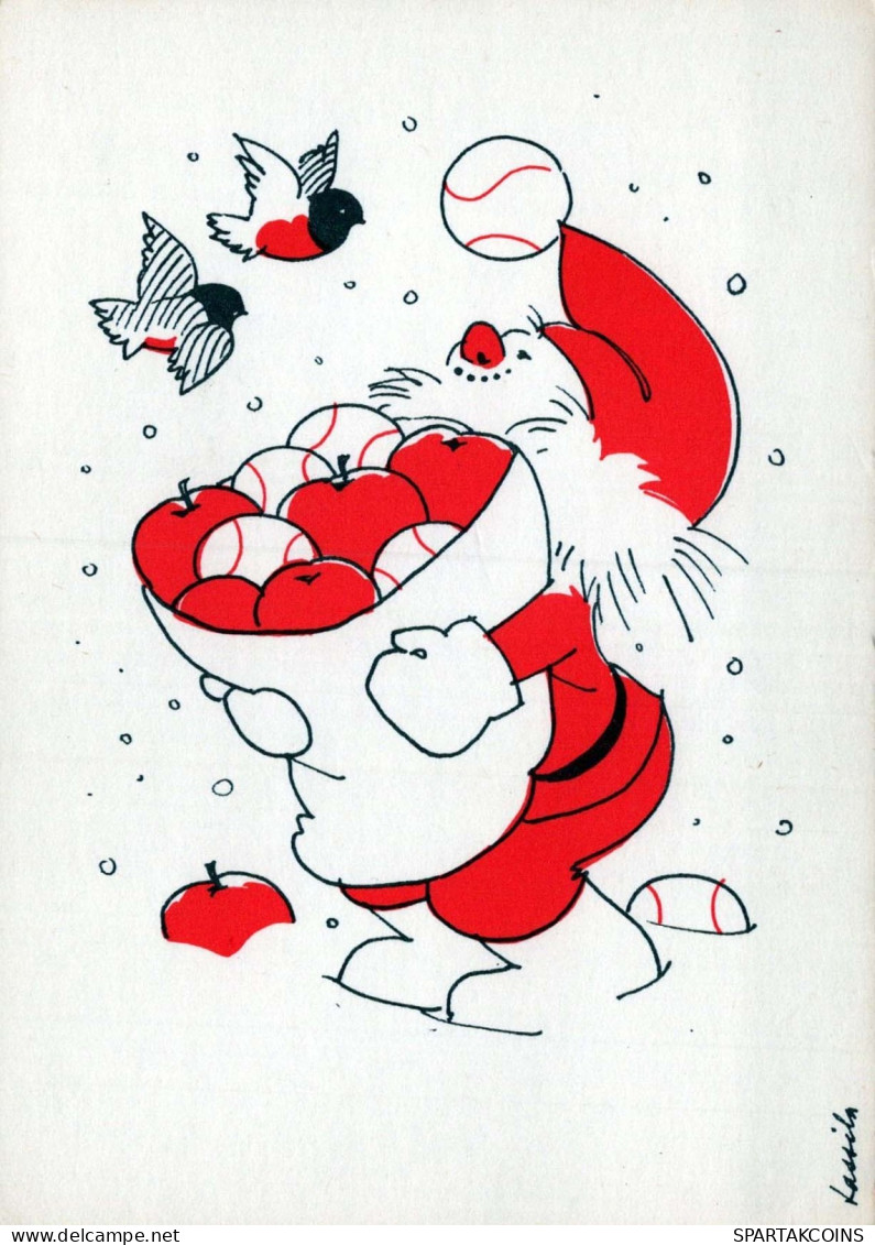 WEIHNACHTSMANN SANTA CLAUS Neujahr Weihnachten Vintage Ansichtskarte Postkarte CPSM #PBL500.DE - Kerstman