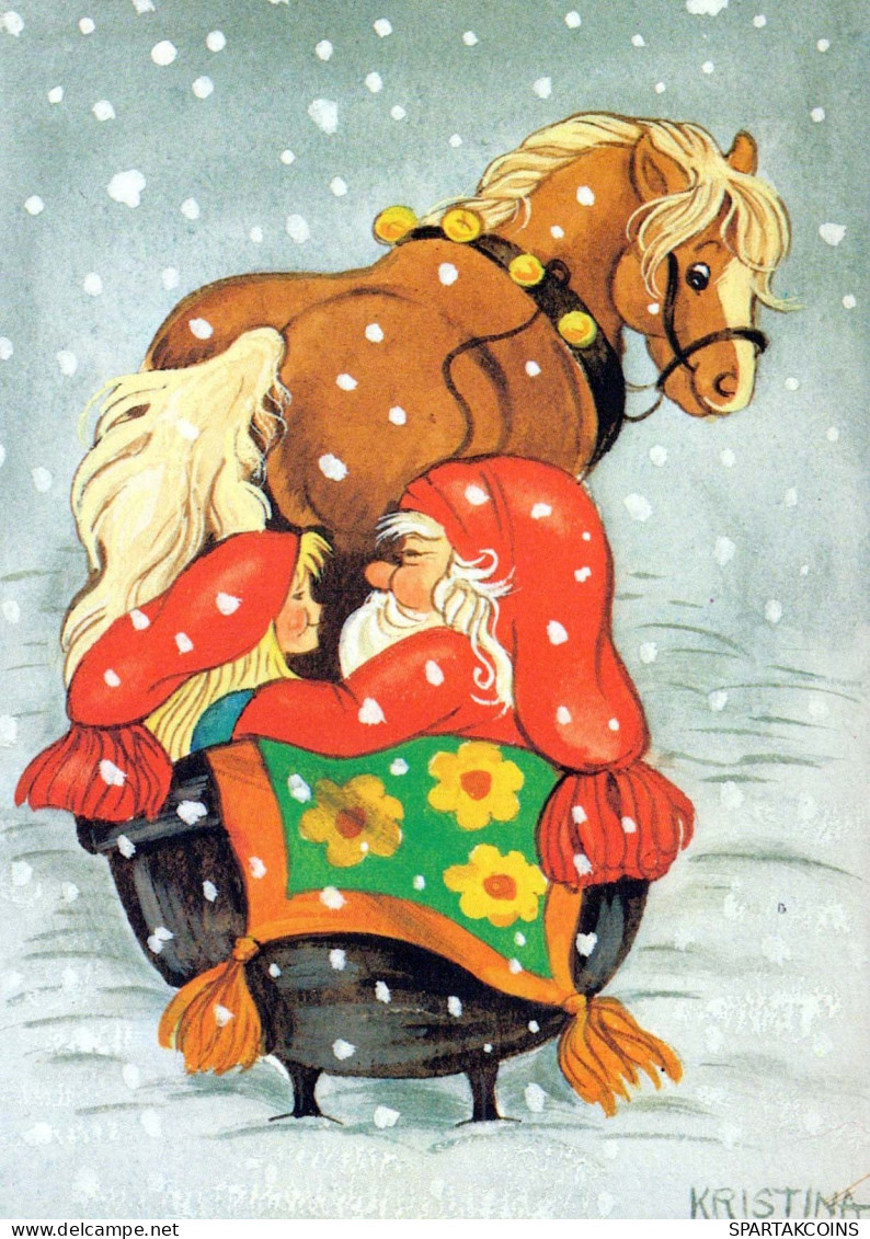 WEIHNACHTSMANN SANTA CLAUS Neujahr Weihnachten Vintage Ansichtskarte Postkarte CPSM #PBL044.DE - Kerstman