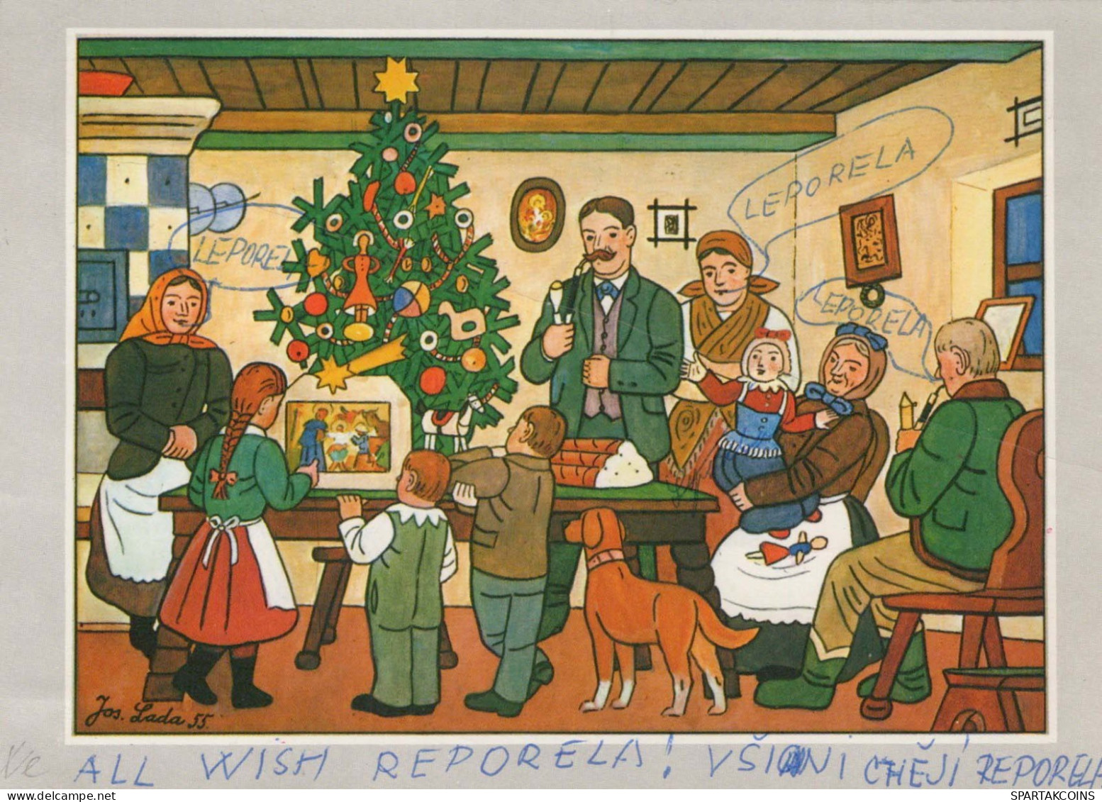 Neujahr Weihnachten Vintage Ansichtskarte Postkarte CPSM #PBA858.DE - New Year