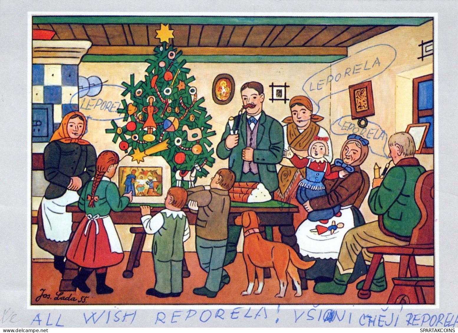 Neujahr Weihnachten Vintage Ansichtskarte Postkarte CPSM #PBA858.DE - New Year