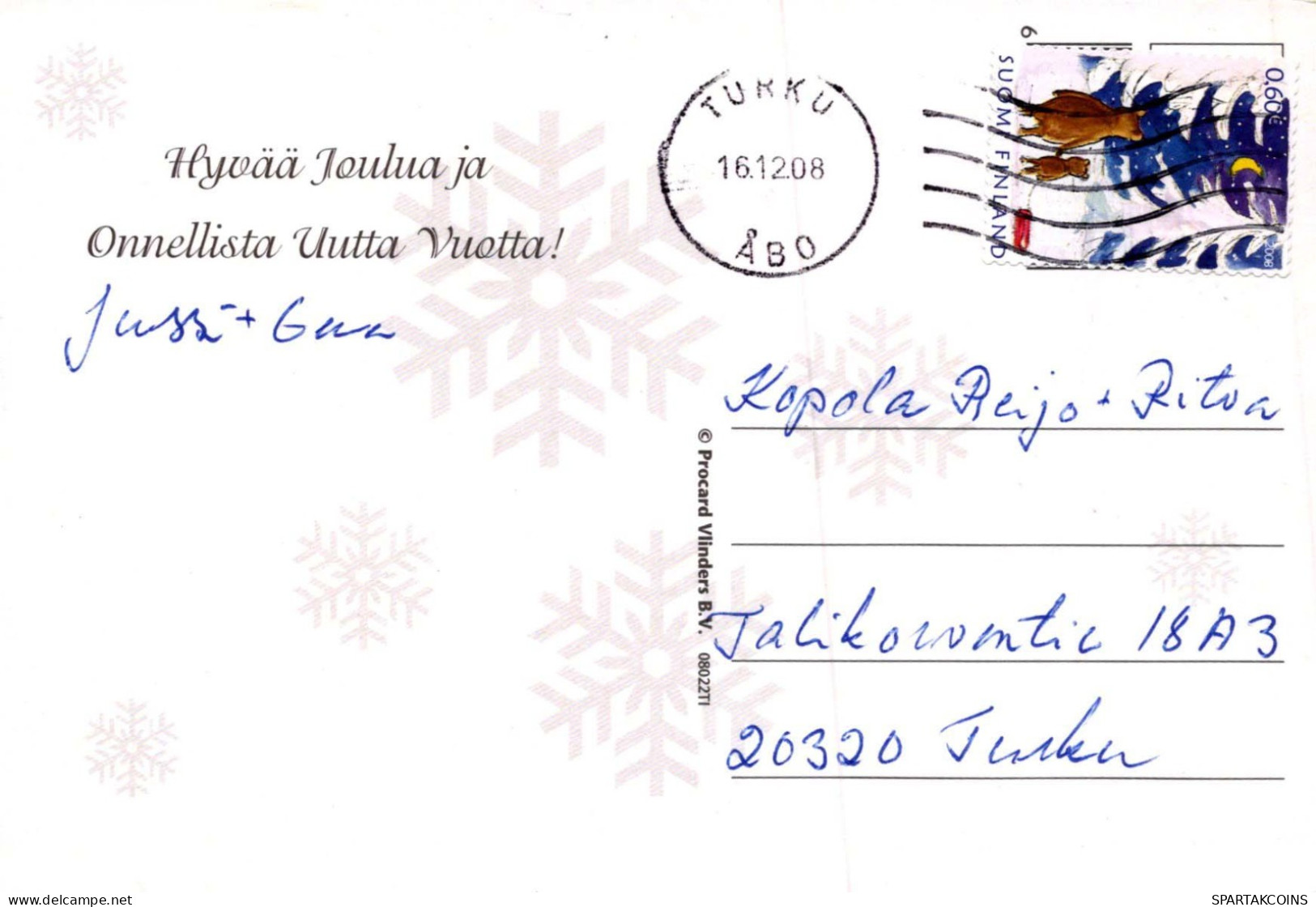 Neujahr Weihnachten SCHNEEMANN Vintage Ansichtskarte Postkarte CPSM #PAZ663.DE - New Year