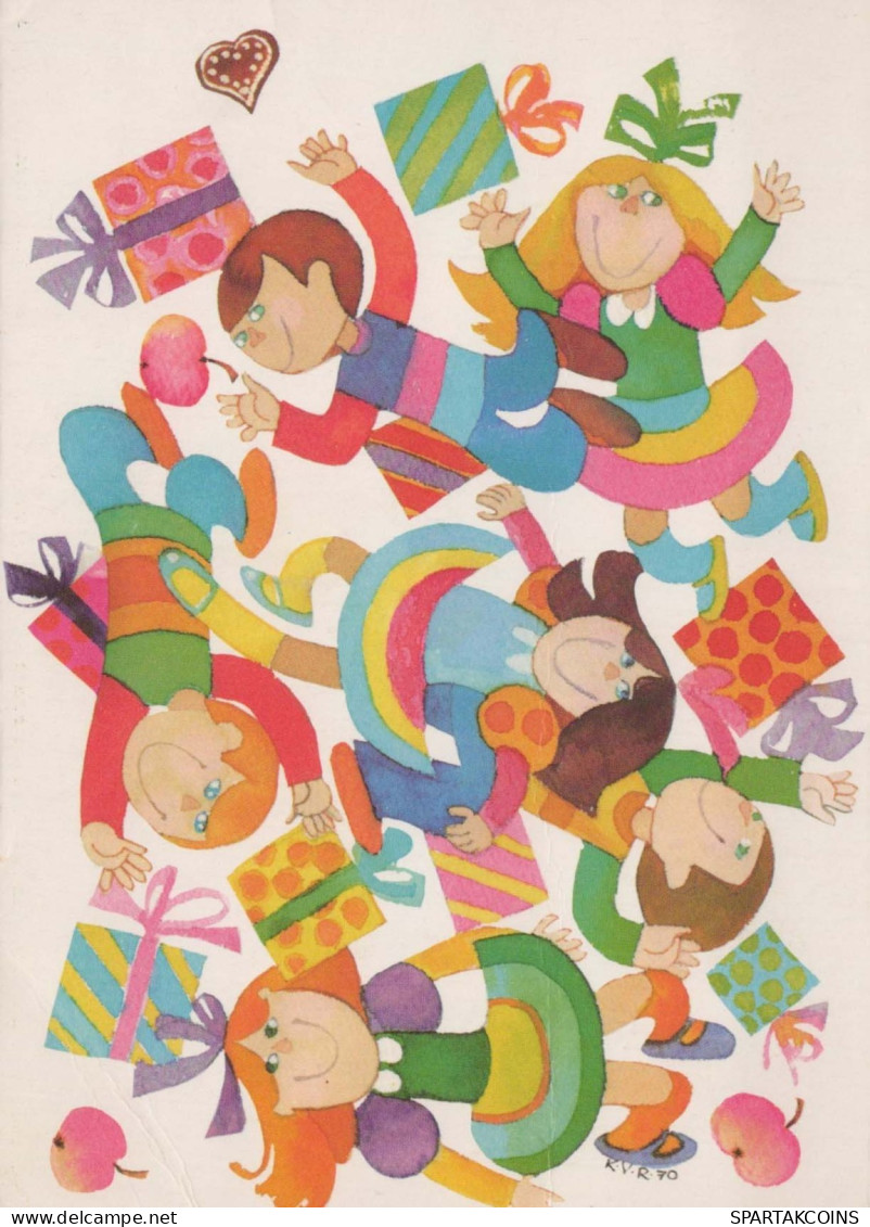 Neujahr Weihnachten KINDER Vintage Ansichtskarte Postkarte CPSM #PAY061.DE - New Year