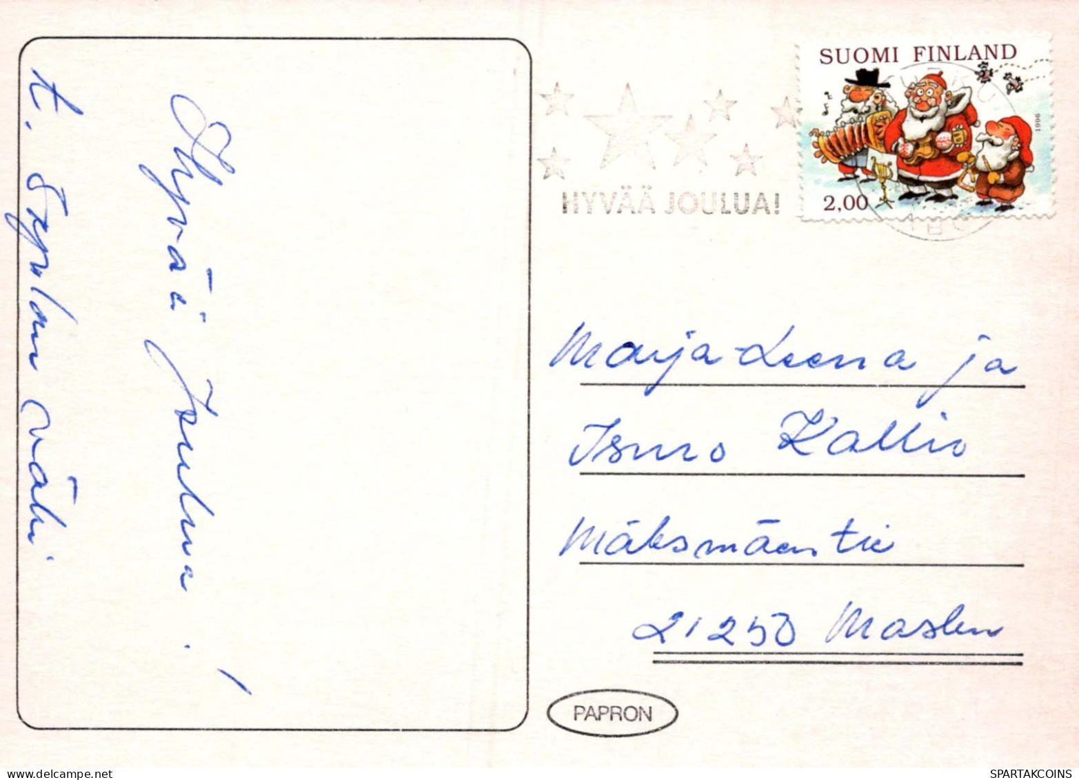 Neujahr Weihnachten BELL Vintage Ansichtskarte Postkarte CPSM #PAY640.DE - Neujahr