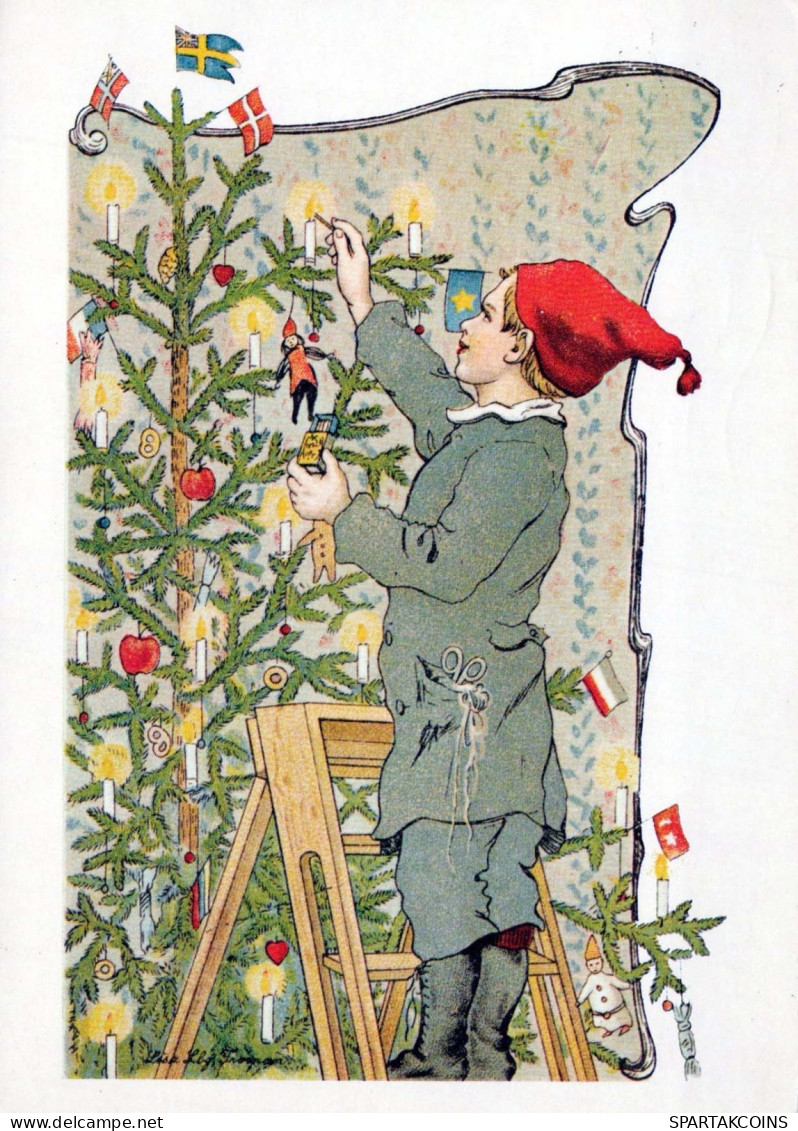 Neujahr Weihnachten KINDER Vintage Ansichtskarte Postkarte CPSM #PAW748.DE - New Year