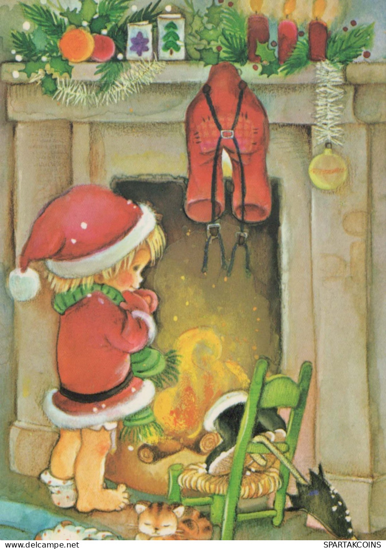 Neujahr Weihnachten KINDER Vintage Ansichtskarte Postkarte CPSM #PAY190.DE - New Year