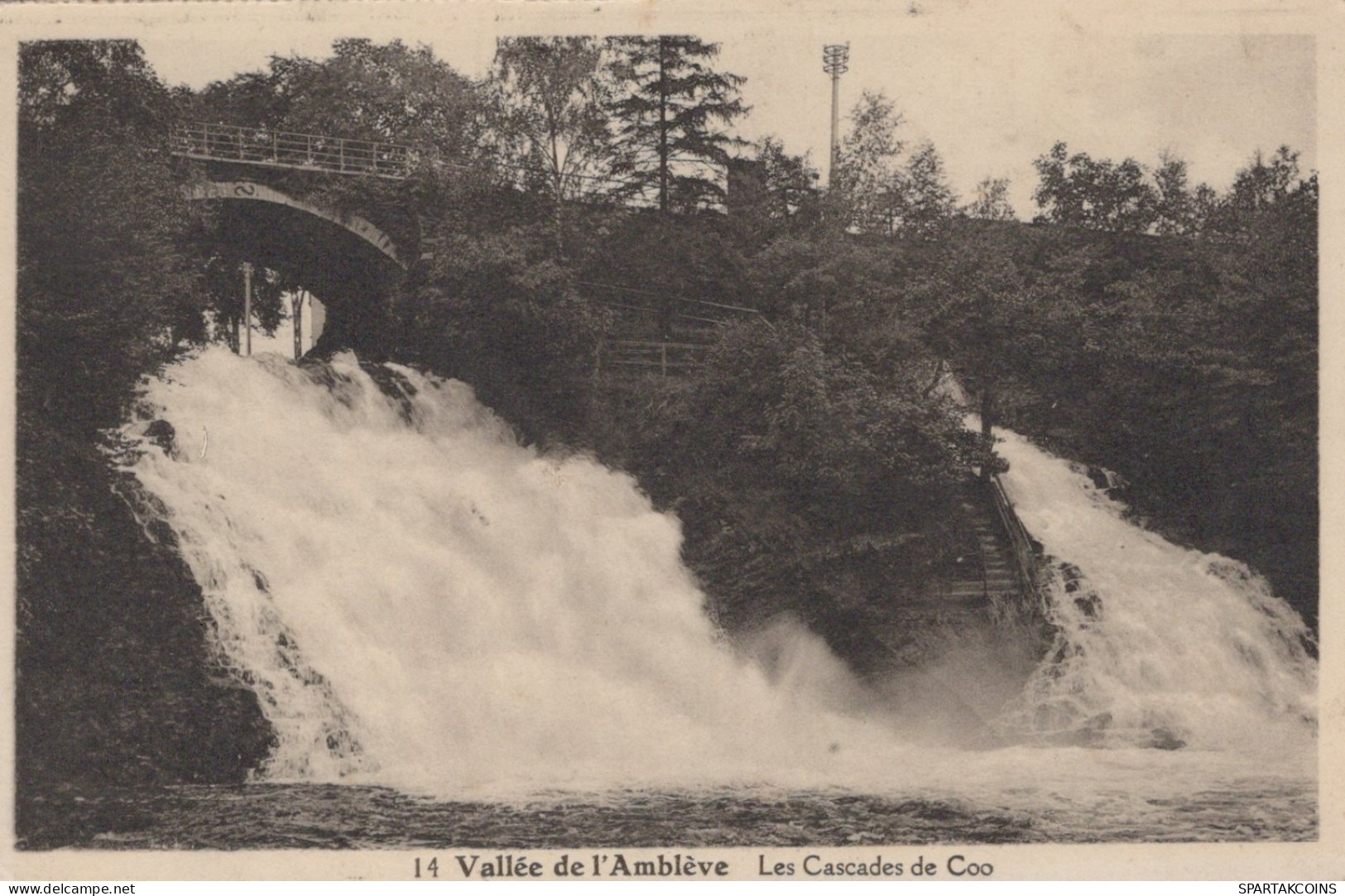 BELGIO COO WATERFALL Provincia Di Liegi Cartolina CPA #PAD154.IT - Stavelot