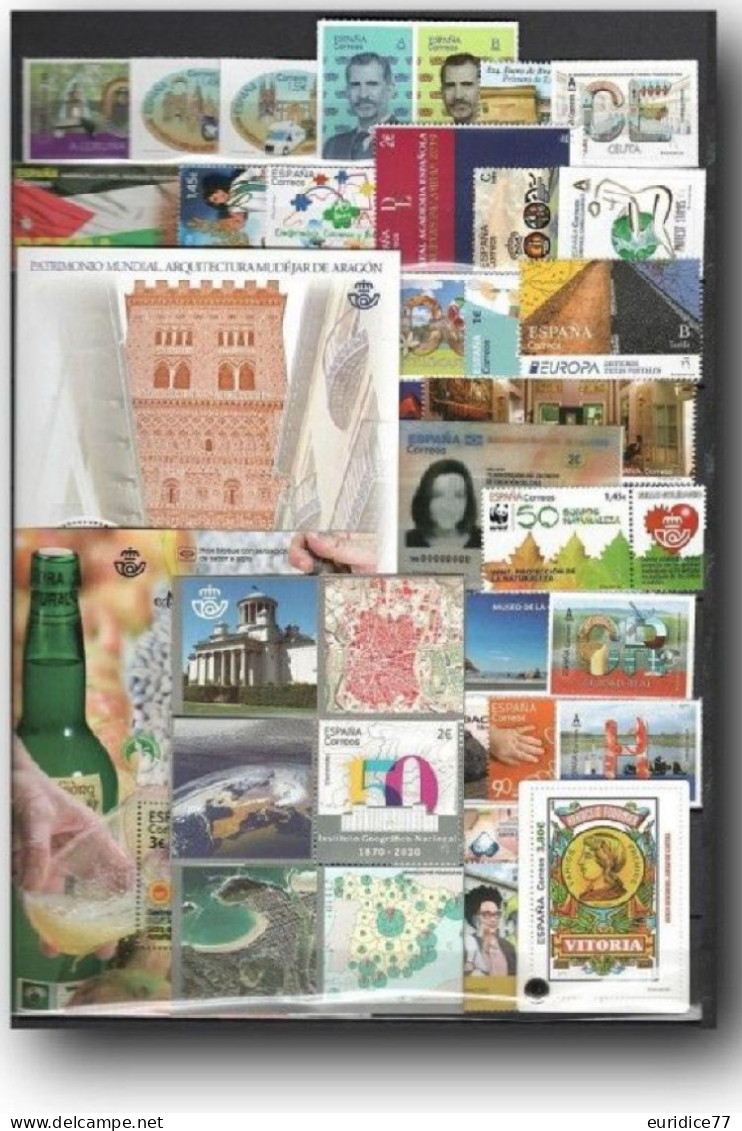 Spain España Espagne 2020 - Año Completo Complete Year Mnh** - Années Complètes