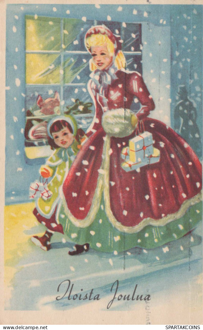 Buon Anno Natale BAMBINO Vintage Cartolina CPSMPF #PKD114.IT - New Year