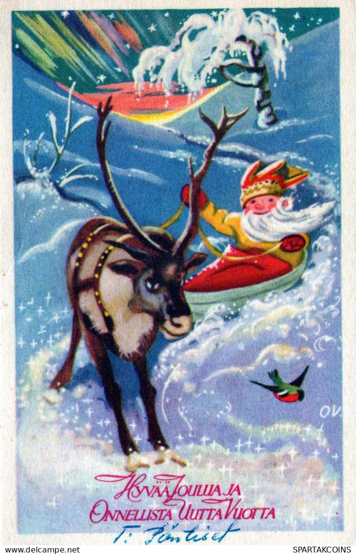 Buon Anno Natale GNOME Vintage Cartolina CPSMPF #PKD235.IT - New Year