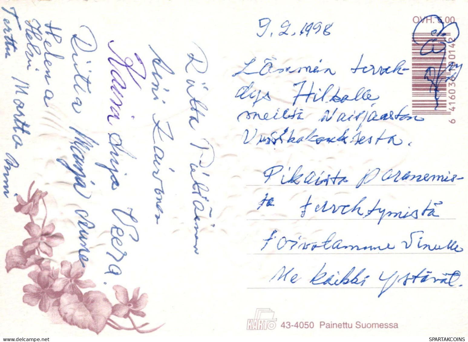 FIORI Vintage Cartolina CPSM #PBZ810.IT - Bloemen