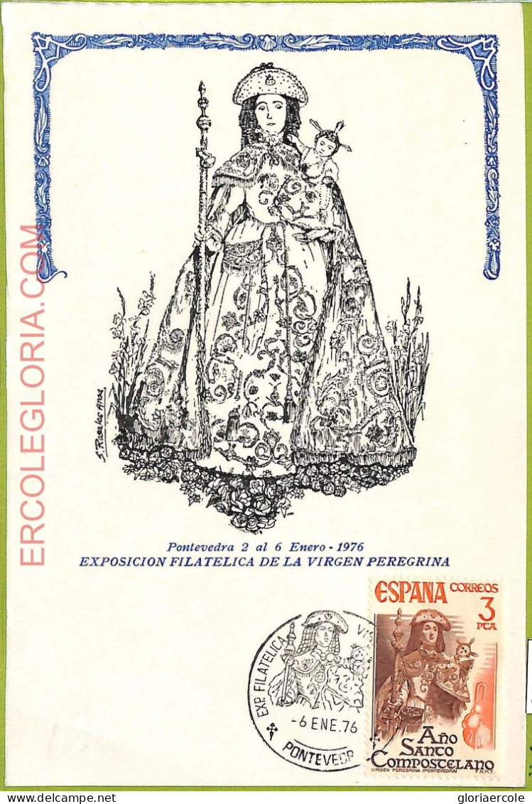 Ad3290 - SPAIN - Postal History - MAXIMUM CARD - 1946 - Maximumkarten