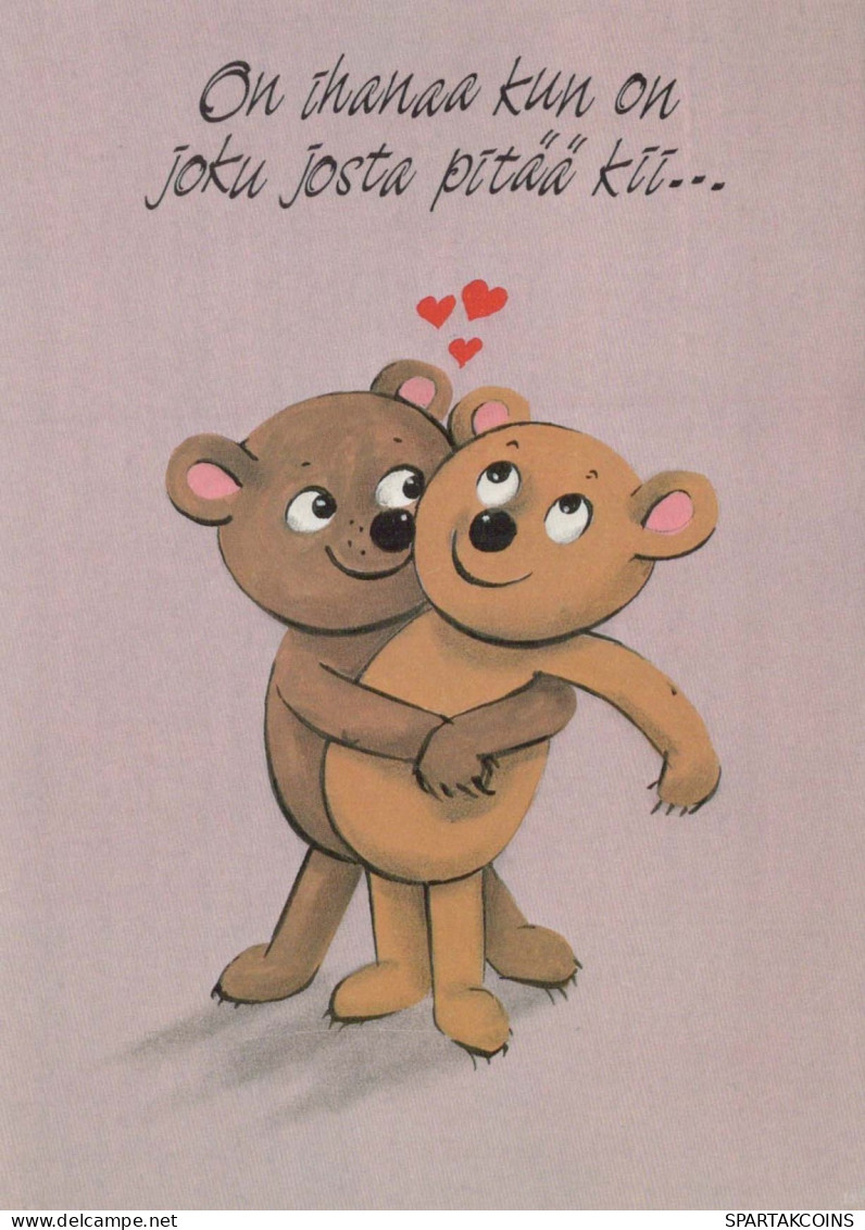 NASCERE Animale Vintage Cartolina CPSM #PBS165.IT - Bären