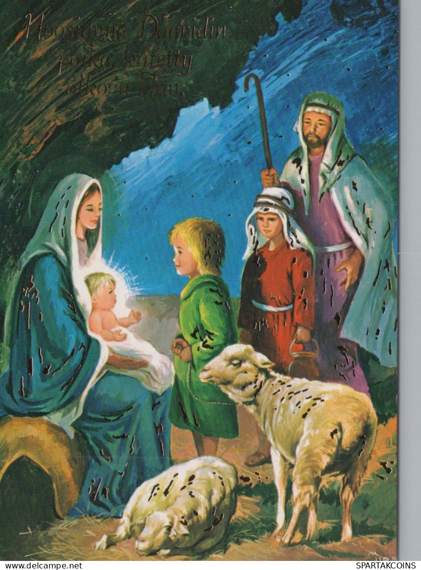 Vergine Maria Madonna Gesù Bambino Religione Vintage Cartolina CPSM #PBQ004.IT - Virgen Mary & Madonnas