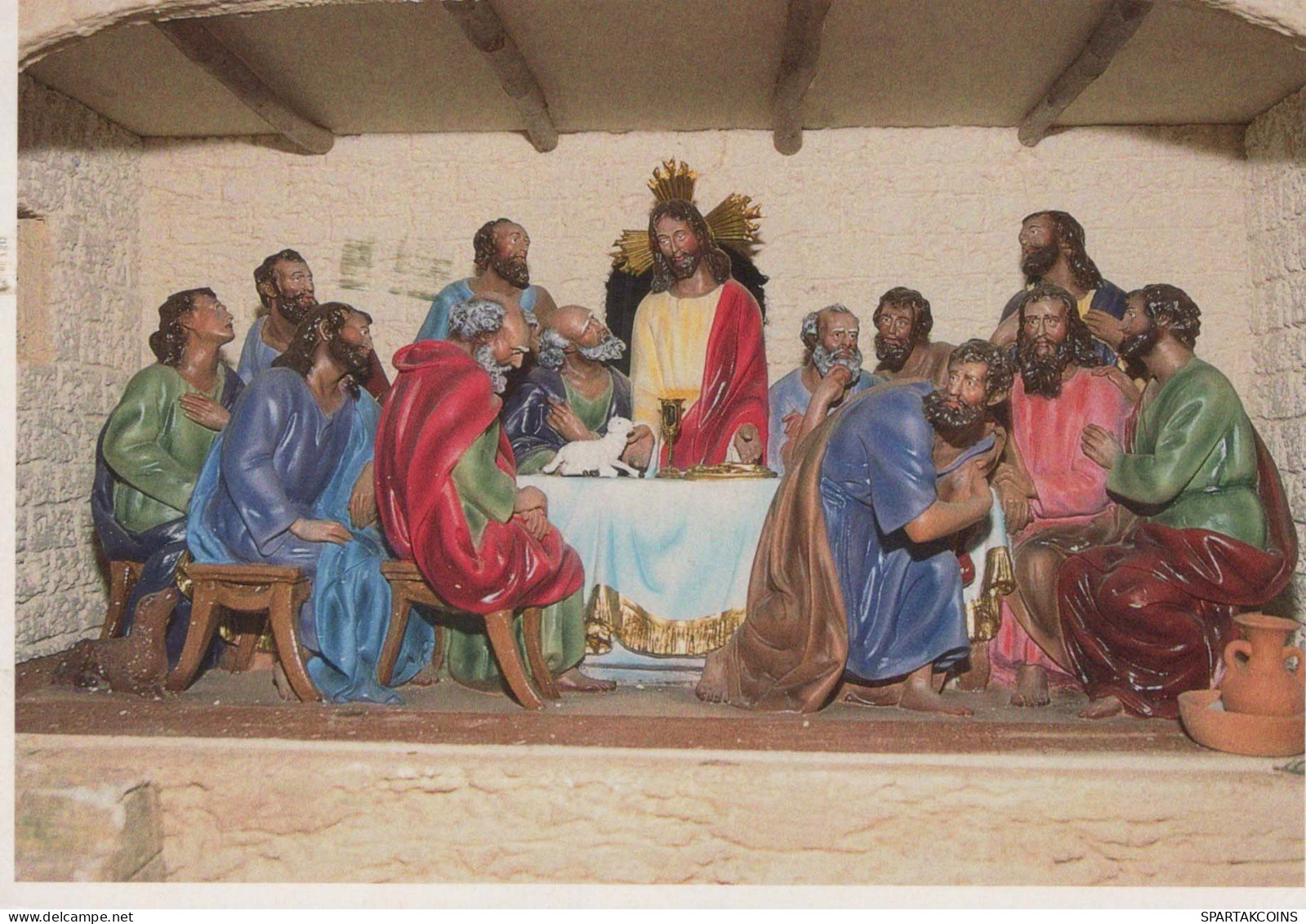 STATUA SAINT Cristianesimo Religione Vintage Cartolina CPSM #PBQ318.IT - Schilderijen, Gebrandschilderd Glas En Beeldjes