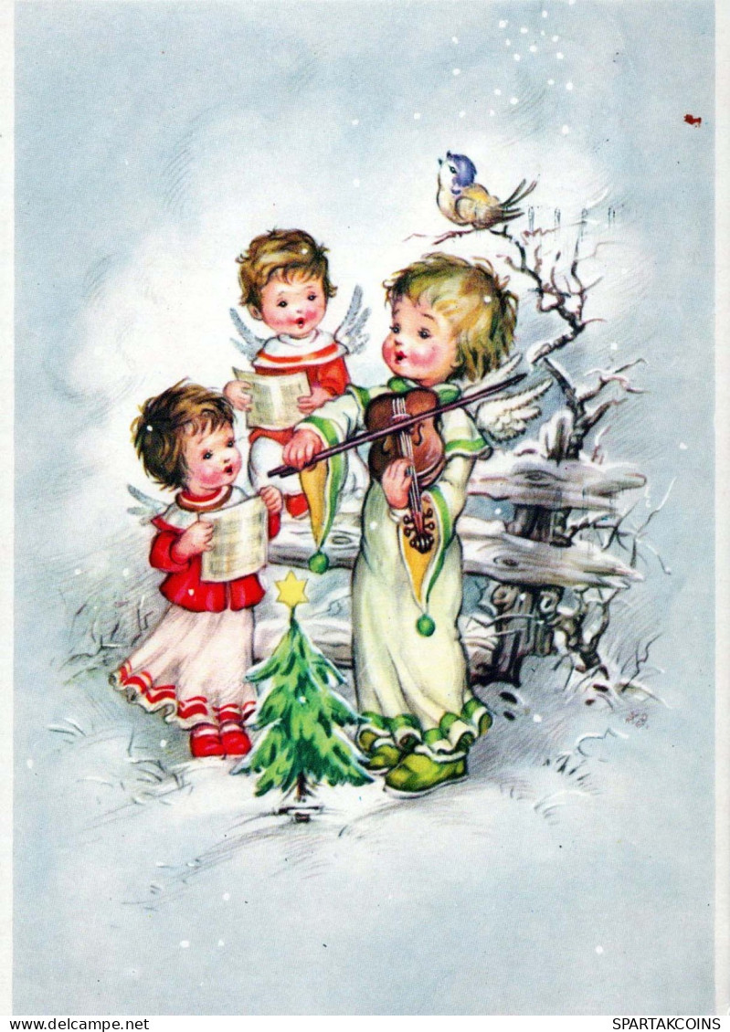 ANGELO Natale Vintage Cartolina CPSM #PBP422.IT - Angeles