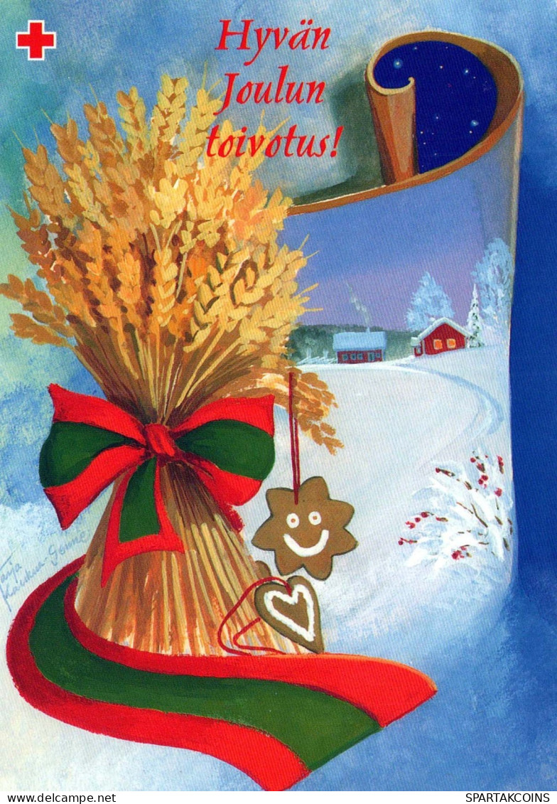 Buon Anno Natale BAMBINO Vintage Cartolina CPSM #PBM347.IT - New Year