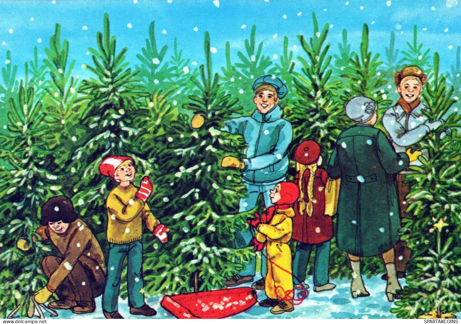 Buon Anno Natale BAMBINO Vintage Cartolina CPSM #PBM204.IT - New Year