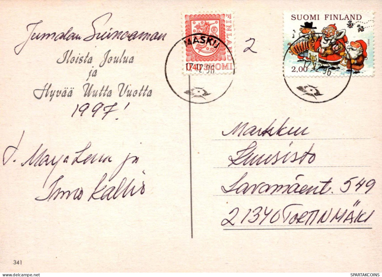 Buon Anno Natale GNOME Vintage Cartolina CPSM #PBL837.IT - New Year