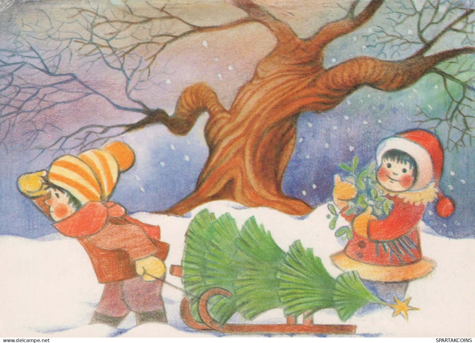 Buon Anno Natale Vintage Cartolina CPSM #PBB267.IT - New Year