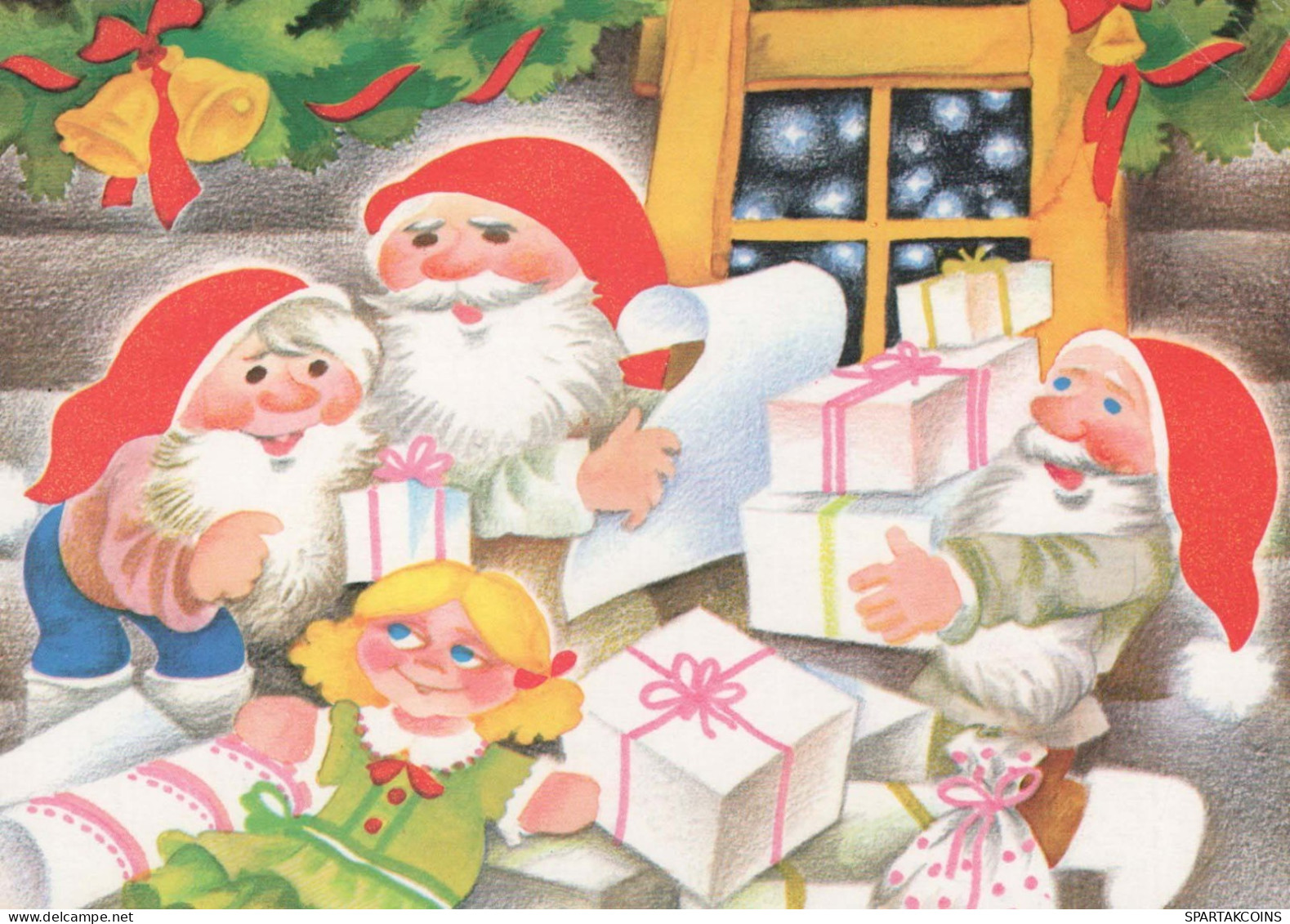 Buon Anno Natale GNOME Vintage Cartolina CPSM #PBA922.IT - New Year