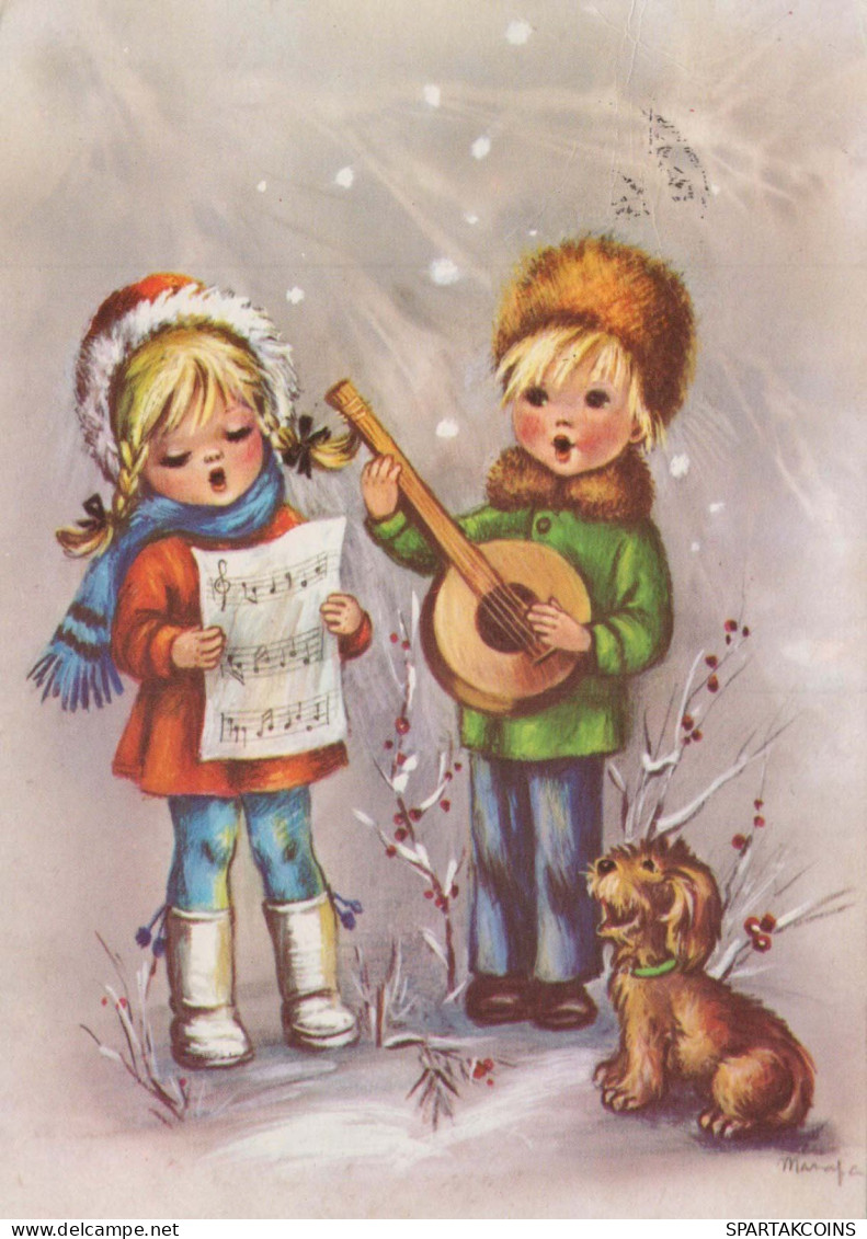 Buon Anno Natale BAMBINO Vintage Cartolina CPSM #PAY836.IT - New Year
