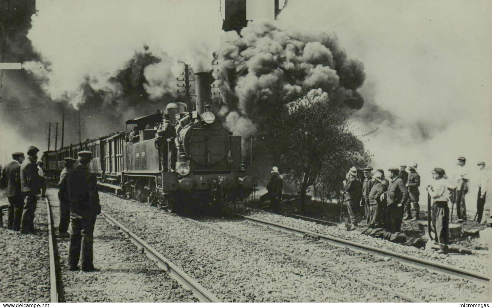 Reproduction "La Vie Du Rail" - Incendie Des Docks De Saint-Ouen - Trains