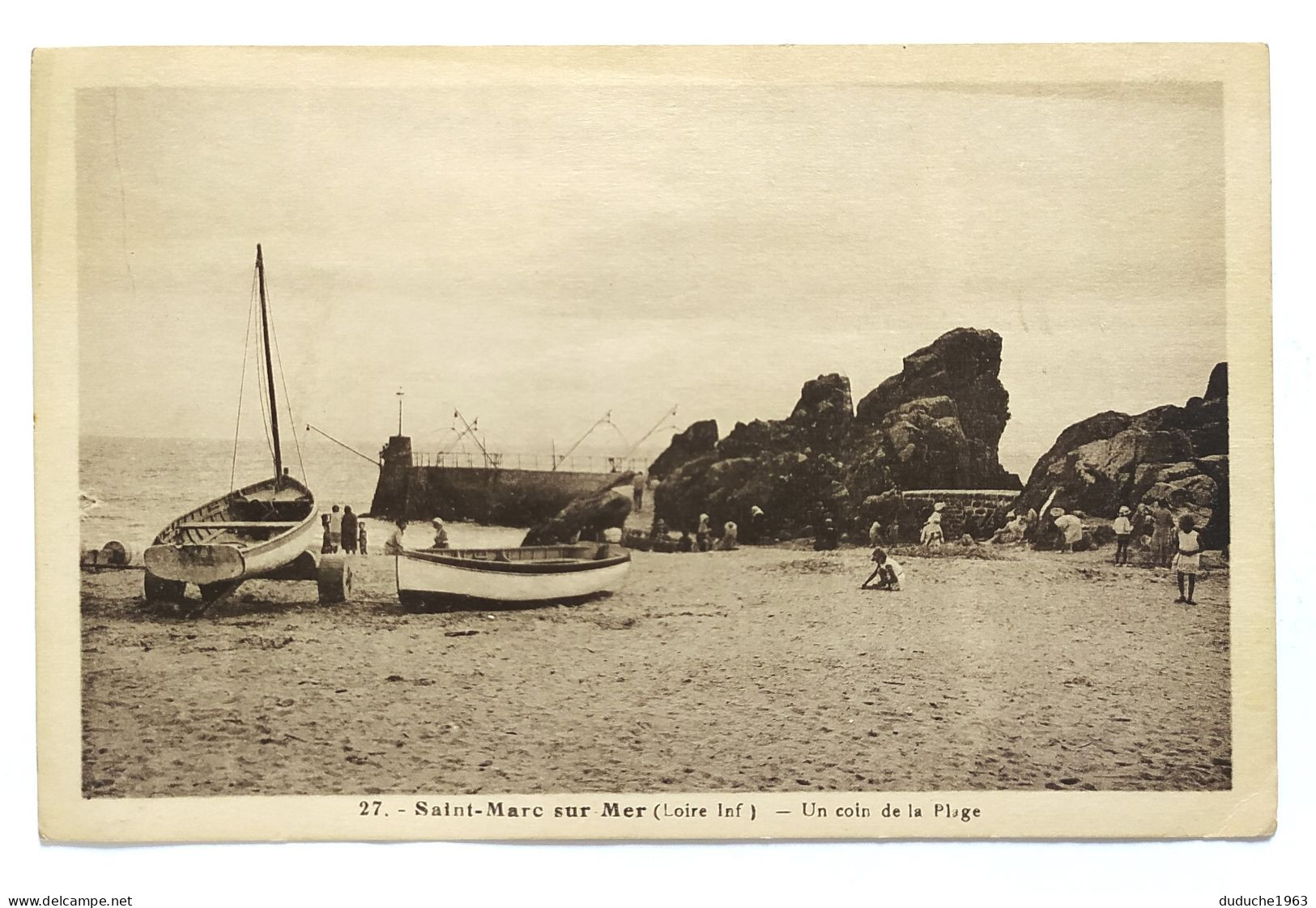 CPA - 44.Saint Marc Sur Mer - Un Coin De La Plage - Autres & Non Classés